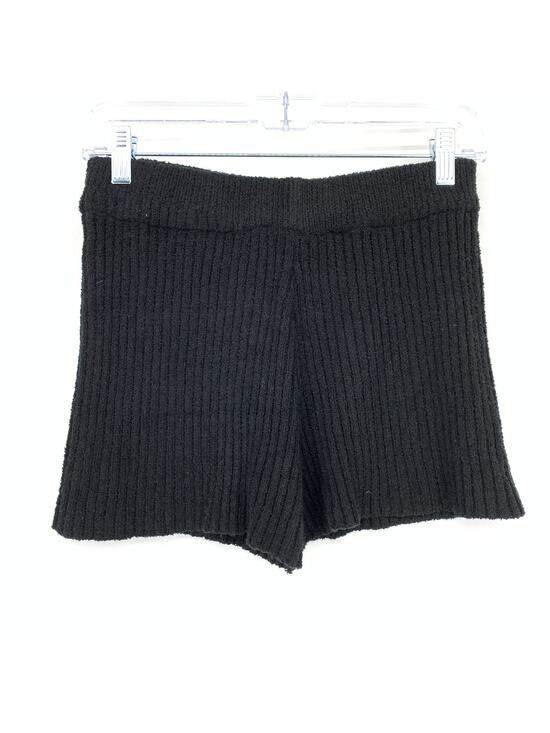 Unbranded Pants - Unbranded Ribbed Knit Shorts Womens Size Small Pull On Waist Black